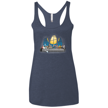 T-Shirts Vintage Navy / X-Small Dinner Before Christmas Women's Triblend Racerback Tank