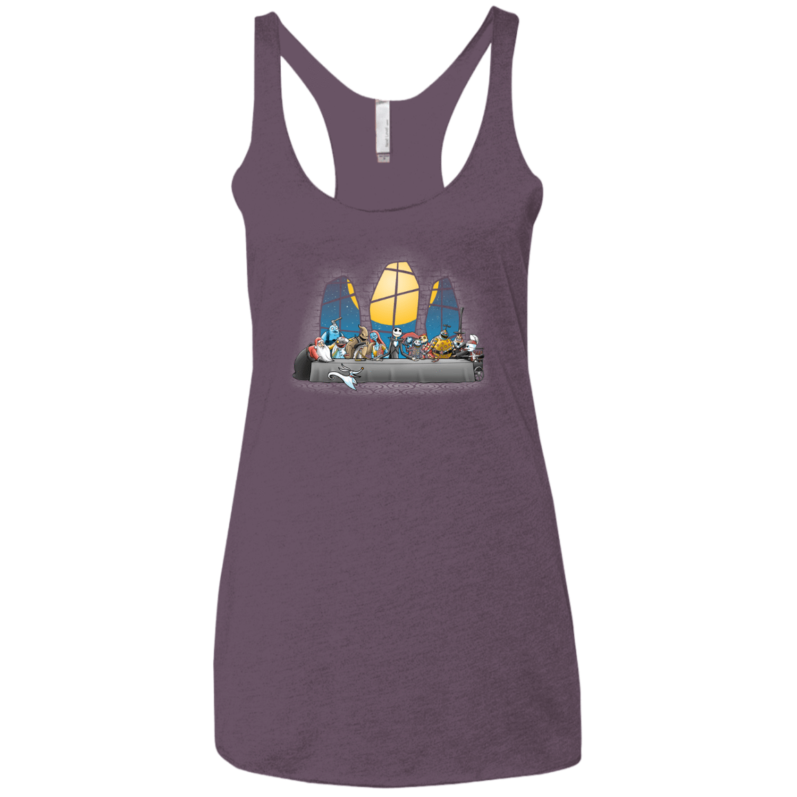 T-Shirts Vintage Purple / X-Small Dinner Before Christmas Women's Triblend Racerback Tank