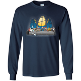 T-Shirts Navy / YS Dinner Before Christmas Youth Long Sleeve T-Shirt