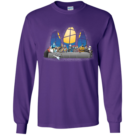 T-Shirts Purple / YS Dinner Before Christmas Youth Long Sleeve T-Shirt