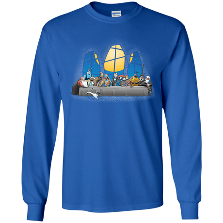 T-Shirts Royal / YS Dinner Before Christmas Youth Long Sleeve T-Shirt