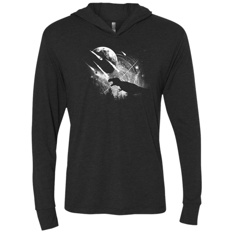 T-Shirts Vintage Black / X-Small Dino death Triblend Long Sleeve Hoodie Tee