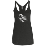 T-Shirts Vintage Black / X-Small Dino death Women's Triblend Racerback Tank