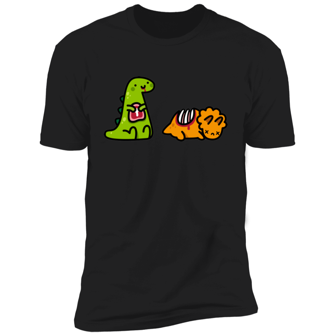 T-Shirts Black / S Dino Steak Men's Premium T-Shirt