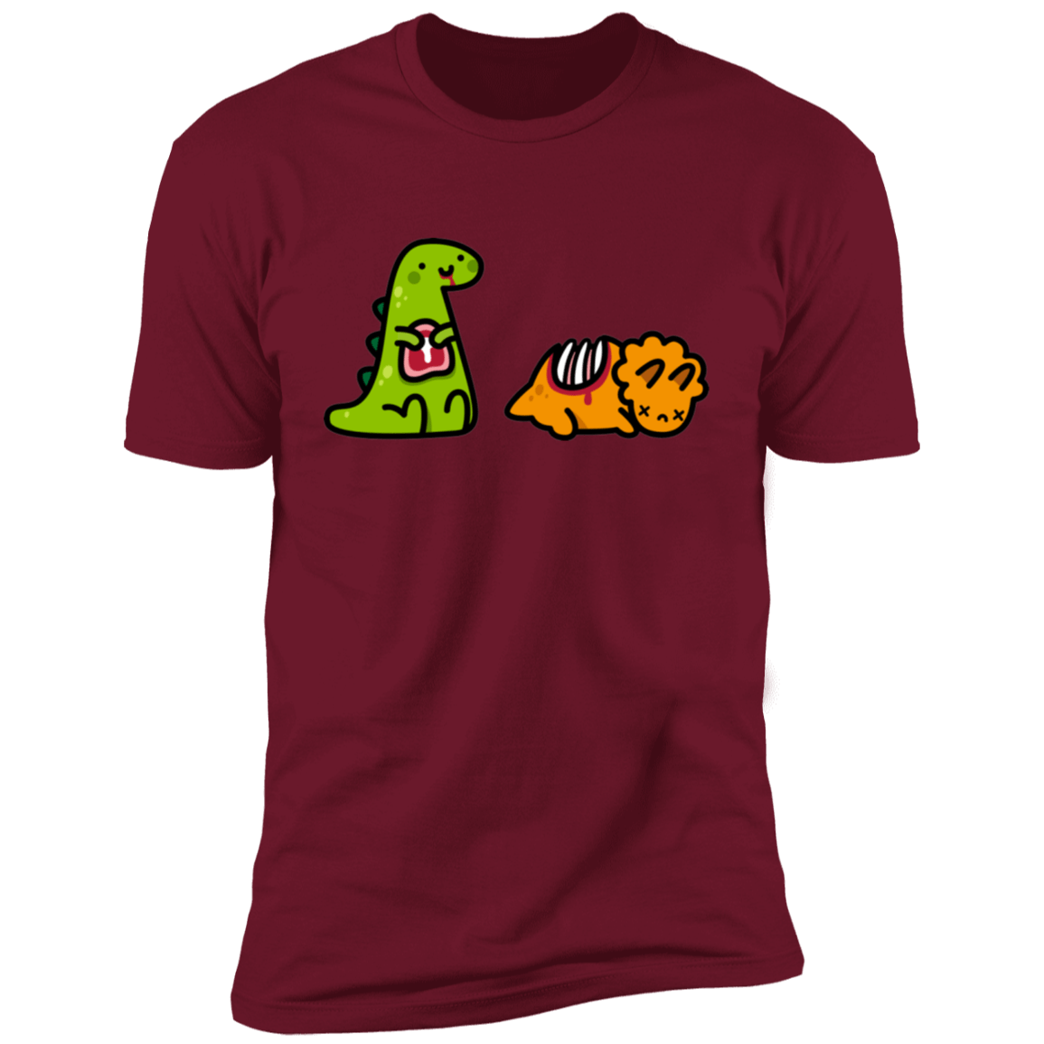 T-Shirts Cardinal / S Dino Steak Men's Premium T-Shirt