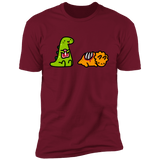 T-Shirts Cardinal / S Dino Steak Men's Premium T-Shirt