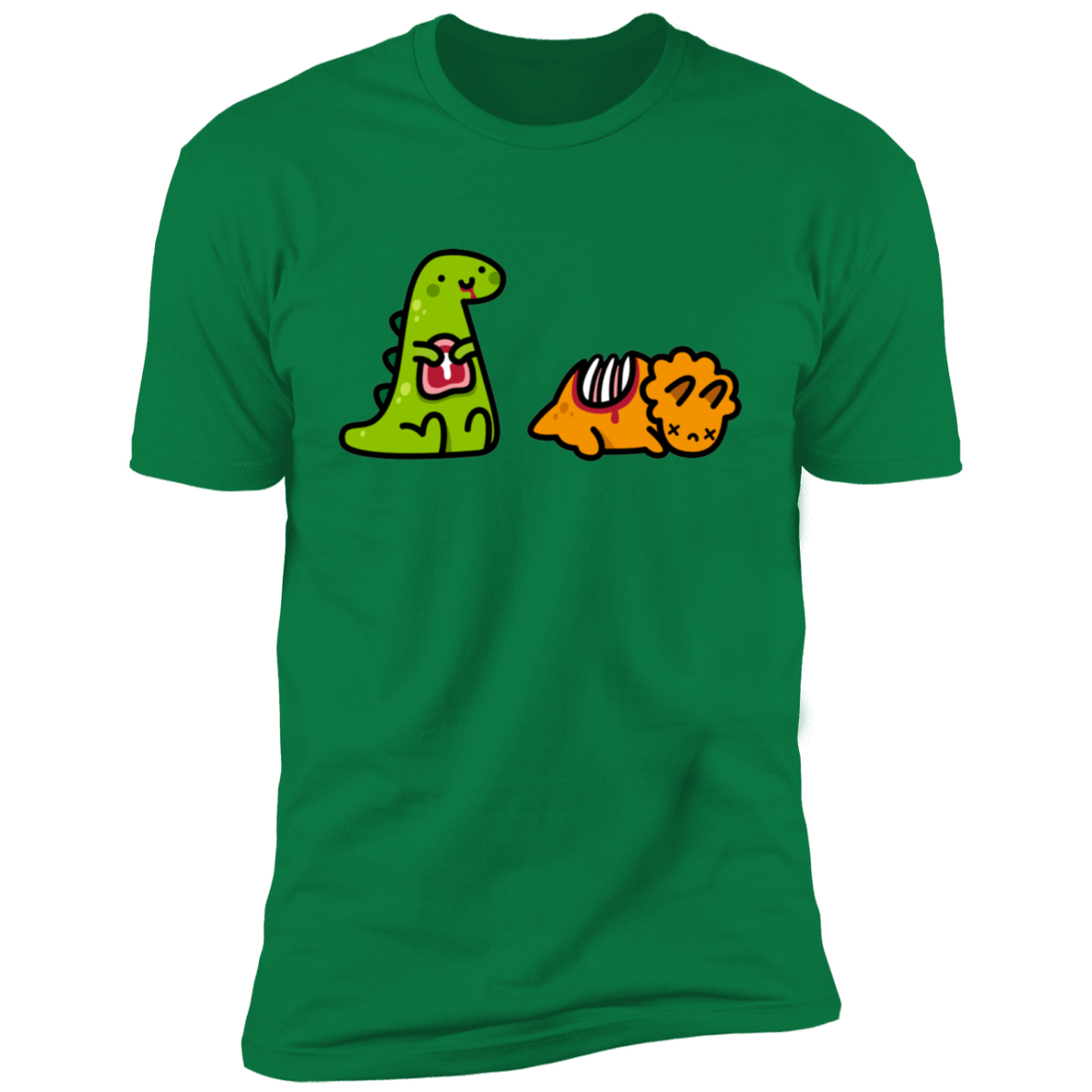 T-Shirts Kelly Green / S Dino Steak Men's Premium T-Shirt