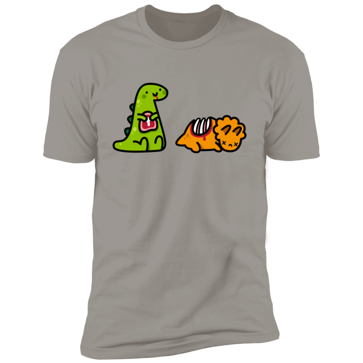 T-Shirts Light Grey / S Dino Steak Men's Premium T-Shirt