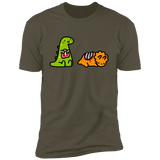 T-Shirts Military Green / S Dino Steak Men's Premium T-Shirt