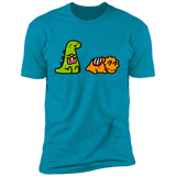 T-Shirts Turquoise / S Dino Steak Men's Premium T-Shirt