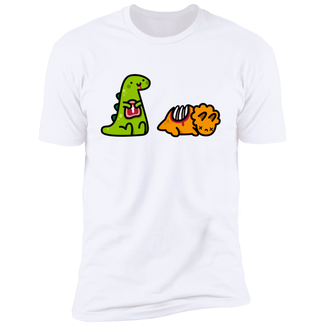 T-Shirts White / S Dino Steak Men's Premium T-Shirt