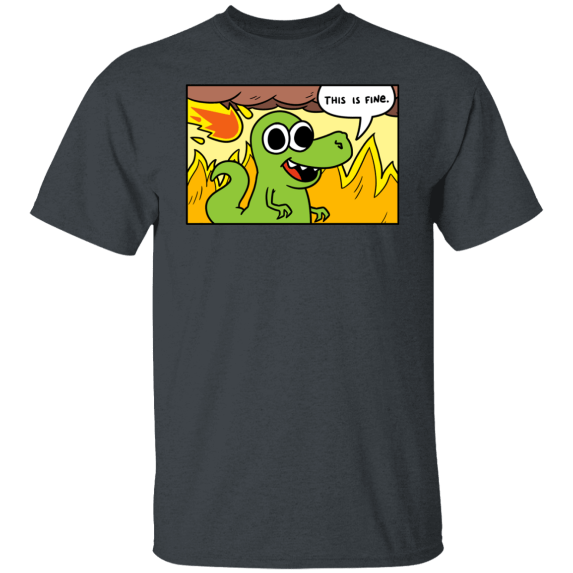 T-Shirts Dark Heather / S Dinoptimistic T-Shirt
