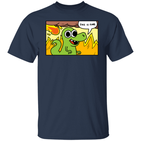T-Shirts Navy / S Dinoptimistic T-Shirt