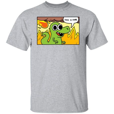 T-Shirts Sport Grey / S Dinoptimistic T-Shirt