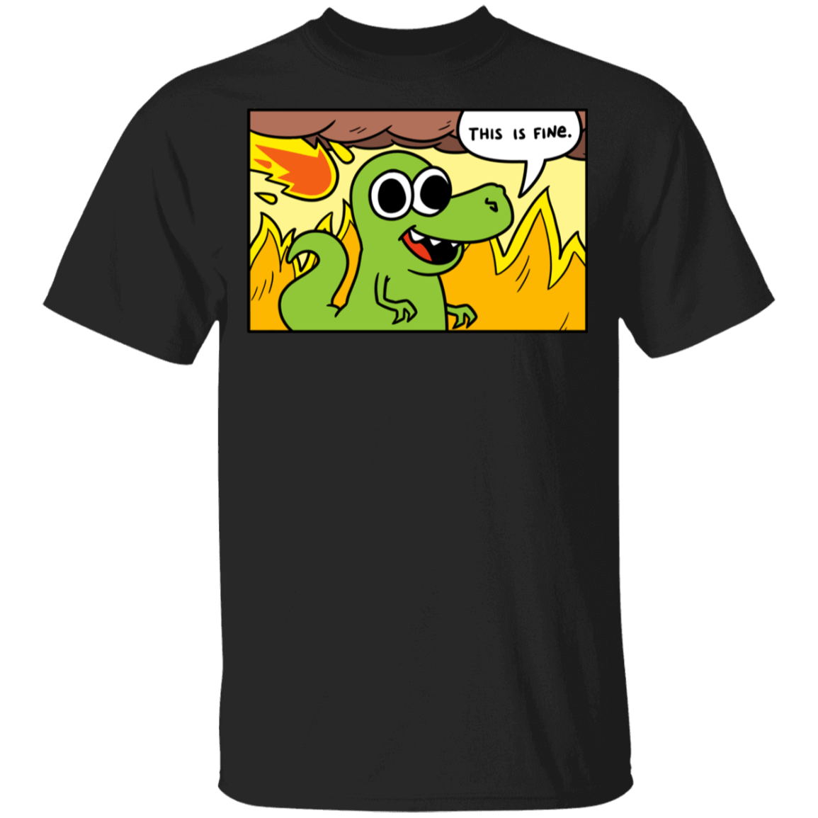 T-Shirts Black / YXS Dinoptimistic Youth T-Shirt