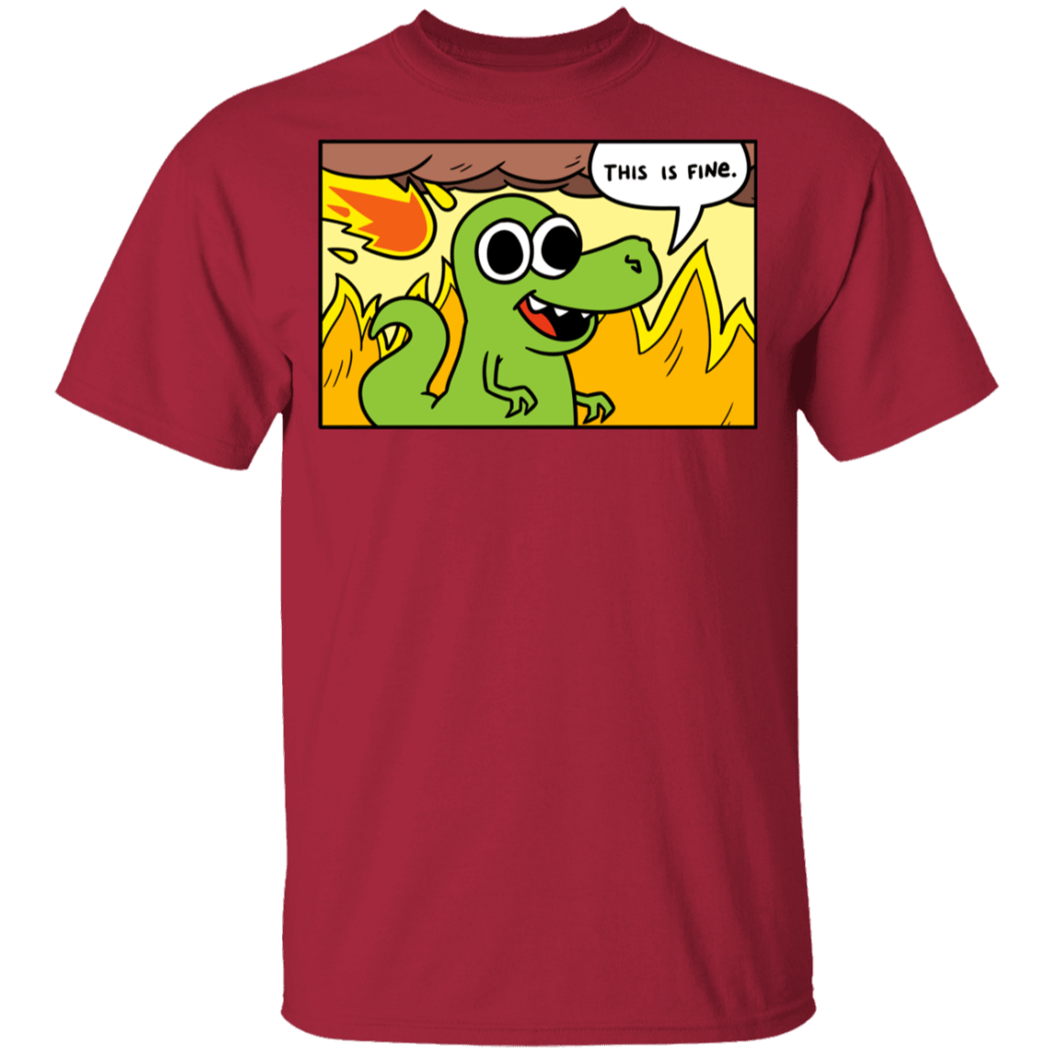 T-Shirts Cardinal / YXS Dinoptimistic Youth T-Shirt