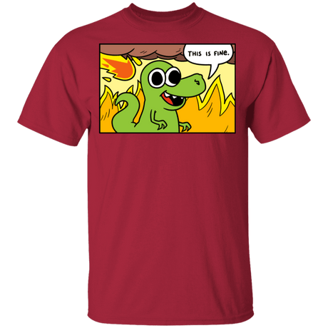 T-Shirts Cardinal / YXS Dinoptimistic Youth T-Shirt