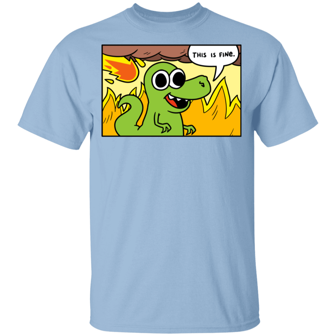 T-Shirts Light Blue / YXS Dinoptimistic Youth T-Shirt