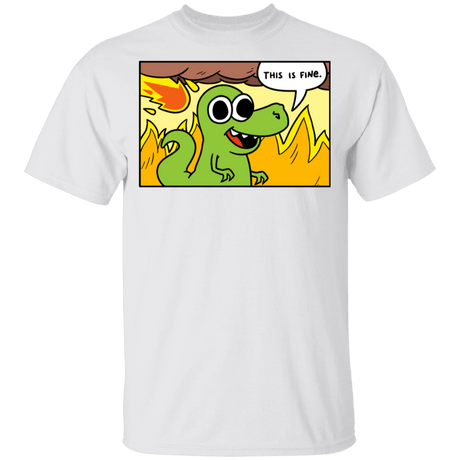 T-Shirts White / YXS Dinoptimistic Youth T-Shirt