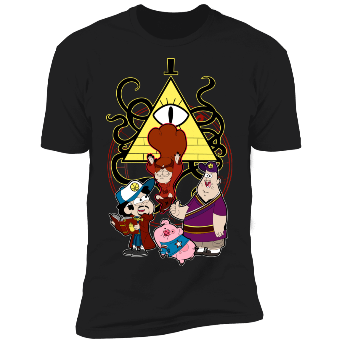 T-Shirts Black / X-Small Dipper Strange and the Gravity of Madness Men's Premium T-Shirt