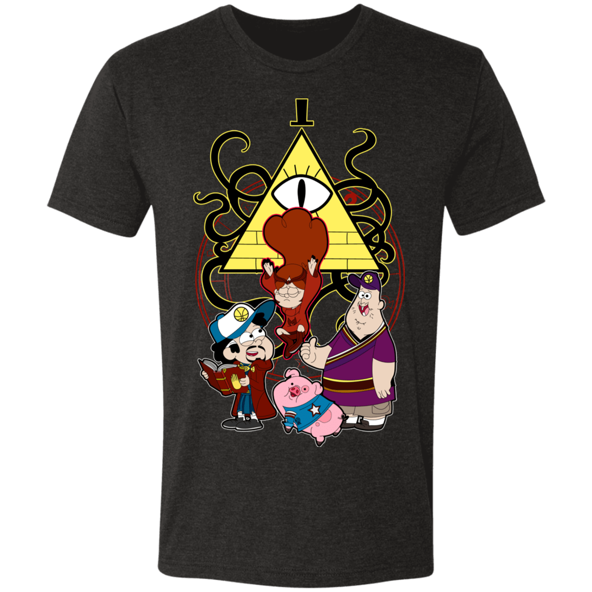 T-Shirts Vintage Black / S Dipper Strange and the Gravity of Madness Men's Triblend T-Shirt