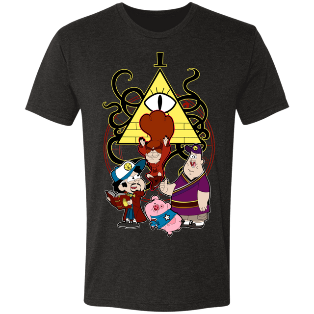 T-Shirts Vintage Black / S Dipper Strange and the Gravity of Madness Men's Triblend T-Shirt