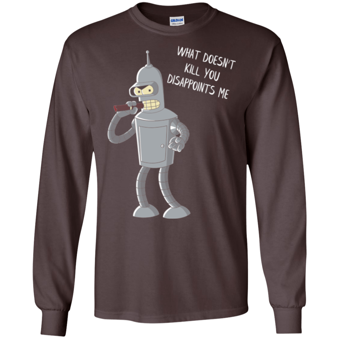 T-Shirts Dark Chocolate / S Disappointed Men's Long Sleeve T-Shirt