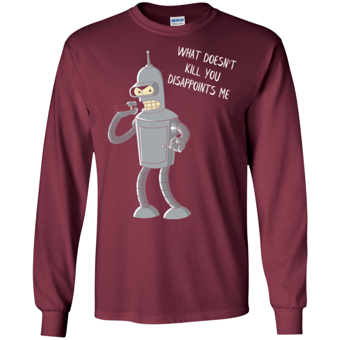 T-Shirts Maroon / S Disappointed Men's Long Sleeve T-Shirt