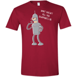 T-Shirts Cardinal Red / S Disappointed Men's Semi-Fitted Softstyle