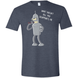 T-Shirts Heather Navy / S Disappointed Men's Semi-Fitted Softstyle