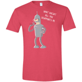 T-Shirts Heather Red / S Disappointed Men's Semi-Fitted Softstyle