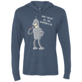 T-Shirts Indigo / X-Small Disappointed Triblend Long Sleeve Hoodie Tee