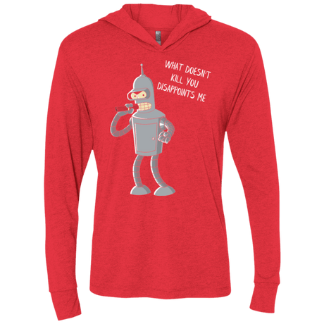 T-Shirts Vintage Red / X-Small Disappointed Triblend Long Sleeve Hoodie Tee