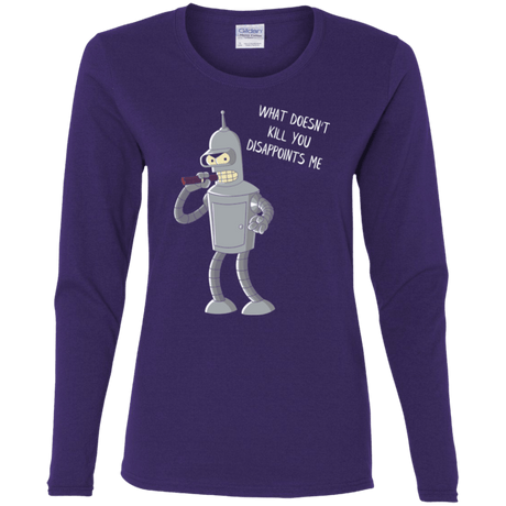 T-Shirts Purple / S Disappointed Women's Long Sleeve T-Shirt