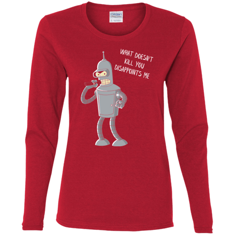 T-Shirts Red / S Disappointed Women's Long Sleeve T-Shirt