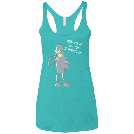 T-Shirts Tahiti Blue / X-Small Disappointed Women's Triblend Racerback Tank
