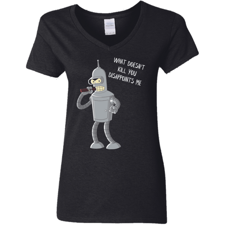T-Shirts Black / S Disappointed Women's V-Neck T-Shirt
