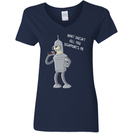 T-Shirts Navy / S Disappointed Women's V-Neck T-Shirt