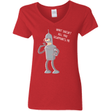 T-Shirts Red / S Disappointed Women's V-Neck T-Shirt