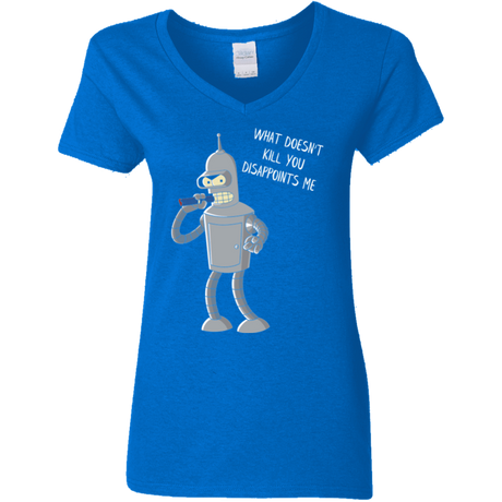 T-Shirts Royal / S Disappointed Women's V-Neck T-Shirt