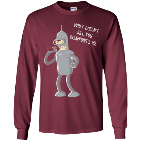 T-Shirts Maroon / YS Disappointed Youth Long Sleeve T-Shirt