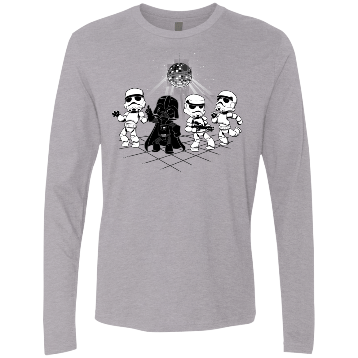 T-Shirts Heather Grey / Small Disco Dark Side Men's Premium Long Sleeve