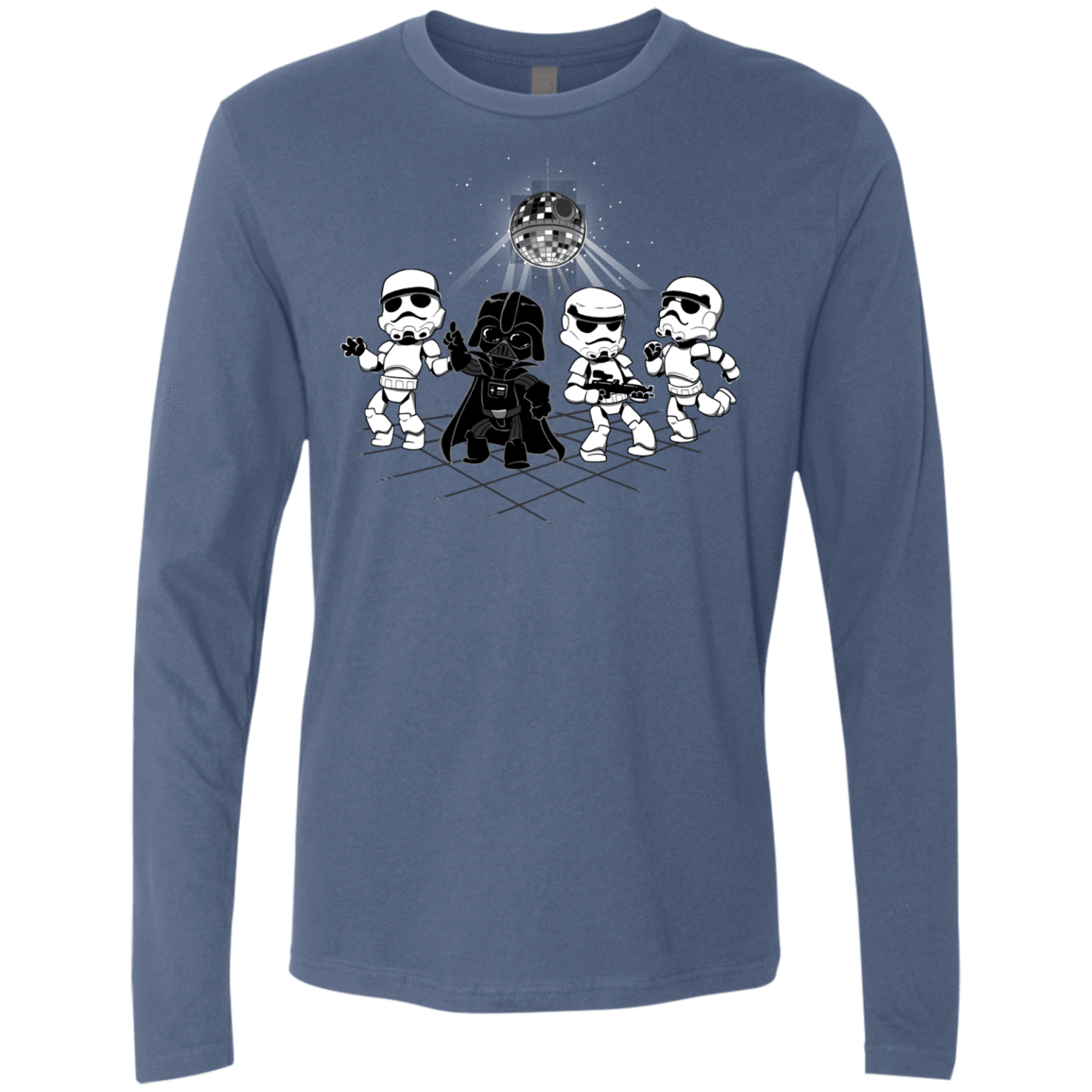 T-Shirts Indigo / Small Disco Dark Side Men's Premium Long Sleeve