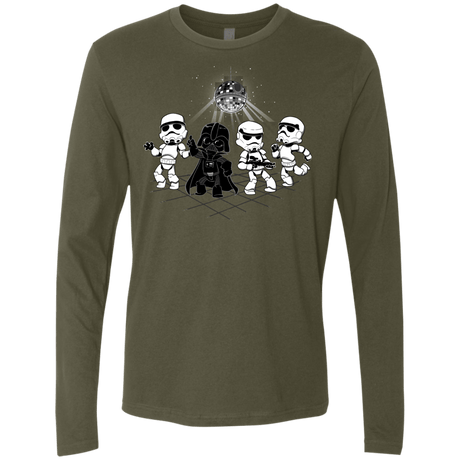 T-Shirts Military Green / Small Disco Dark Side Men's Premium Long Sleeve
