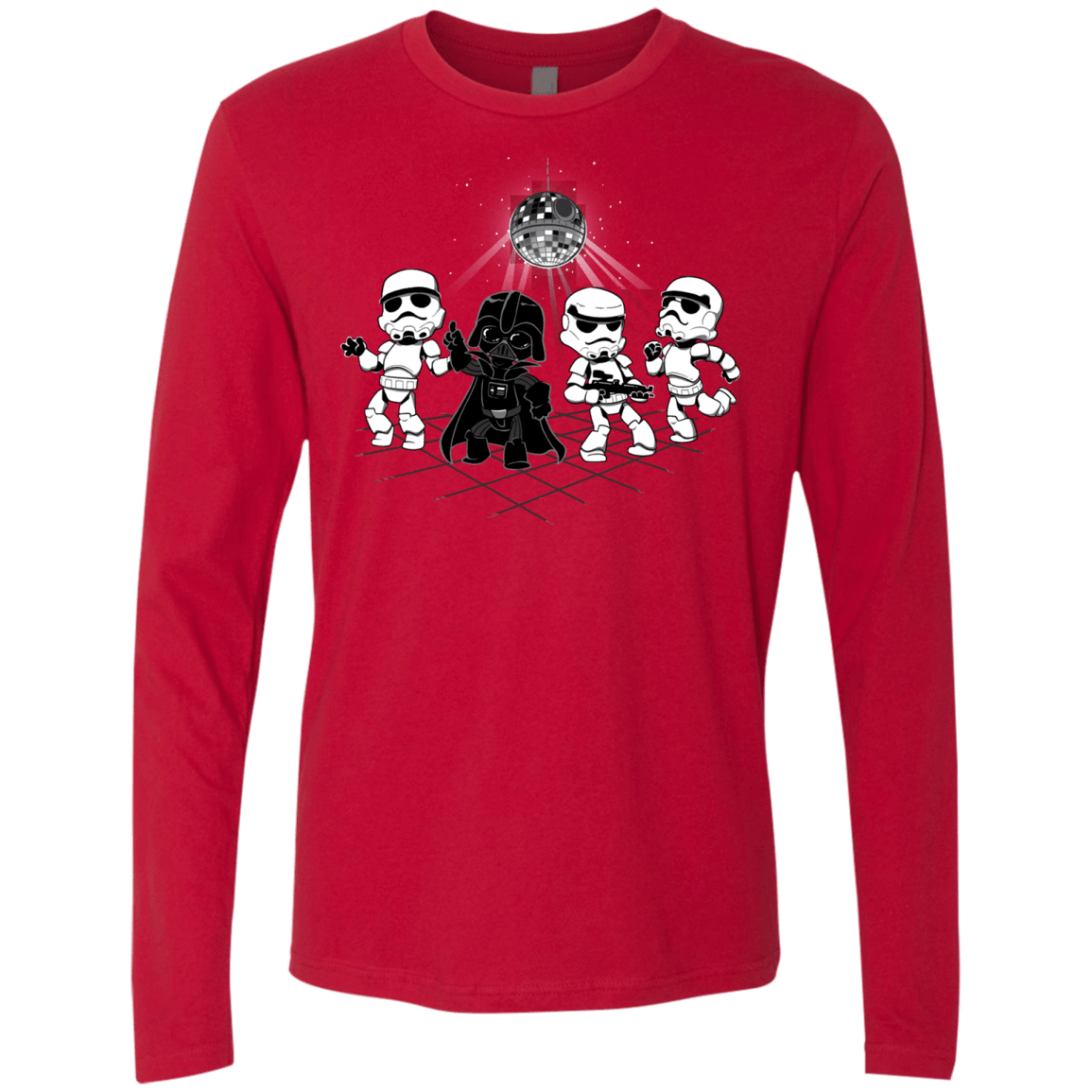 T-Shirts Red / Small Disco Dark Side Men's Premium Long Sleeve