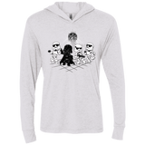 T-Shirts Heather White / X-Small Disco Dark Side Triblend Long Sleeve Hoodie Tee
