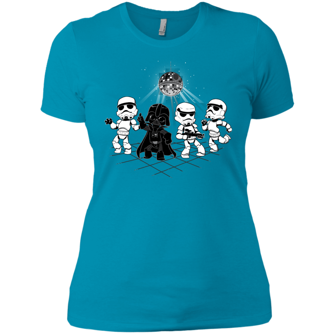 T-Shirts Turquoise / X-Small Disco Dark Side Women's Premium T-Shirt