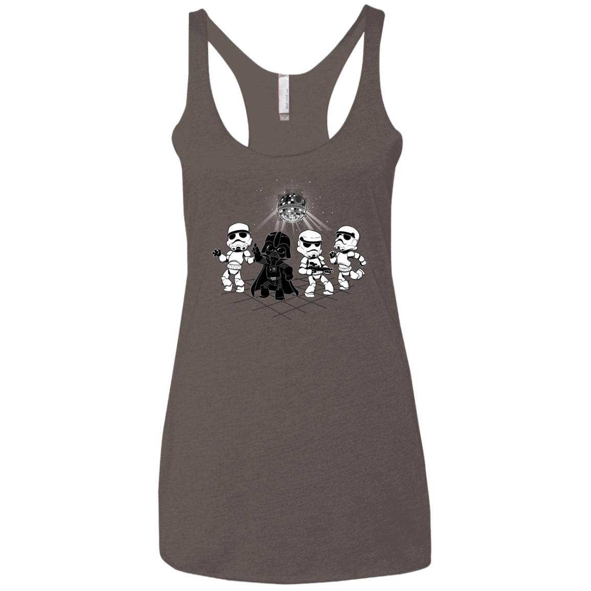 T-Shirts Macchiato / X-Small Disco Dark Side Women's Triblend Racerback Tank