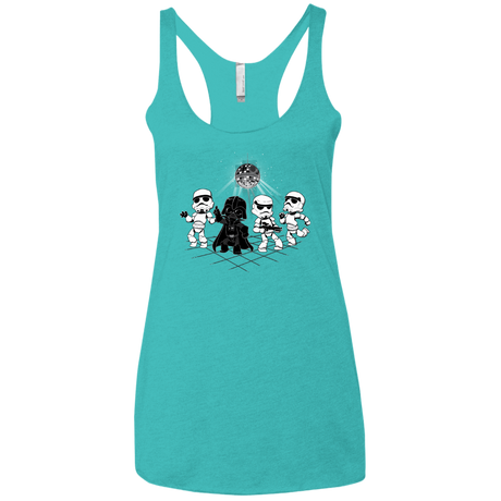 T-Shirts Tahiti Blue / X-Small Disco Dark Side Women's Triblend Racerback Tank