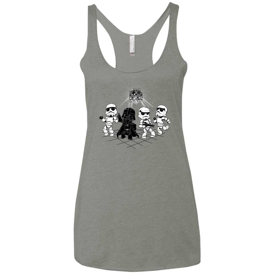 T-Shirts Venetian Grey / X-Small Disco Dark Side Women's Triblend Racerback Tank